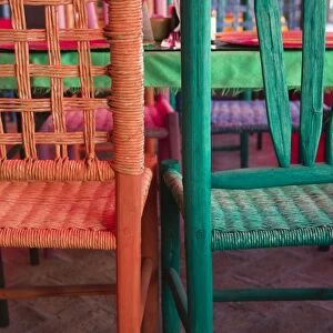 Mexico, Sinaloa State, Mazatlan, Old Mazatlan, Cafe Detail