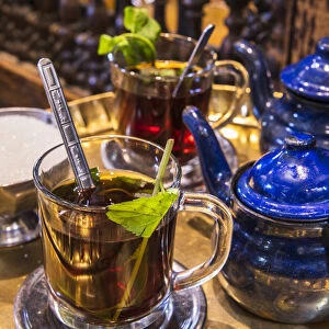 Mint tea, Khan el-Khalili souk, Cairo, Egypt