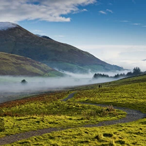 Mist Below Blencathra, Lake District National Park, Cumbria, England