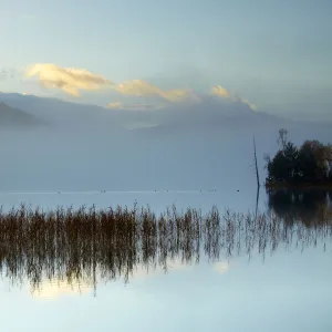 Mist over Loch Pityoulish, Highland Region, Scotland