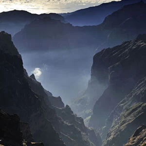 Misty mountains of Madeira. Portugal