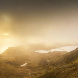 Misty Sunrise at Old Man of Storr, Isle of Skye, Highland Region, Scotland