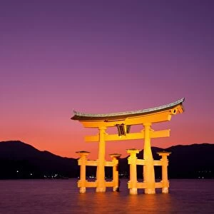 Miyajima Island / Itsukushima Shrine / Torii Gate / Night View