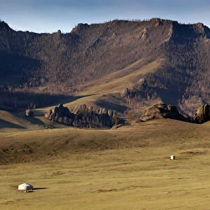 Mongolia, Terelj National Park, Ger Camp
