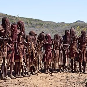 For two to three months after their circumcision, Pokot boys sing and dance in a special seclusion camp while undergoing instruction from tribal elders. During this time, they must wear goatskins, conceal their faces with masks made from