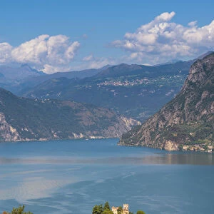 Montisola, Iseo lake, Brescia, Lombardy, Italy. A private isle in the middle of Iseo lake