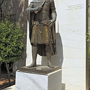 Monument to Constantine IX, last Byzantine emperor, Athens, Greece