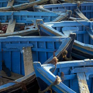 Morocco, Essaouira. The traditional fishing port. Influenced heavily both physically