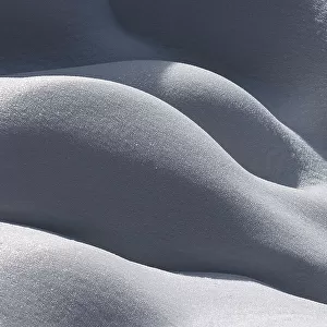 Mounds of snow, Lago di Fusine, Julian Alps, Italy
