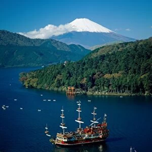 Mount Fuji & Lake Ashi, Hakone, Honshu, Japan