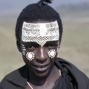 Msai youth with decorated face