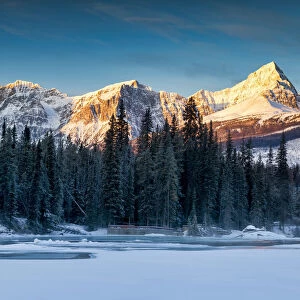 Mt. Edith Cavell in Winter, Jasper National Park, Alberta, Canada