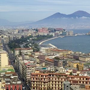 Mt. Vesuvius & View over Naples, Campania, Italy