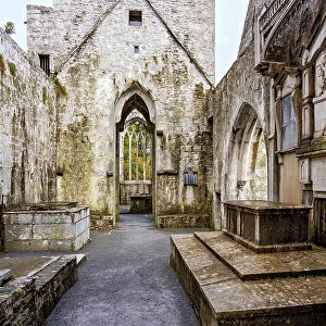 Muckross Abbey, interior, Killarney National Park, County Kerry, Ireland
