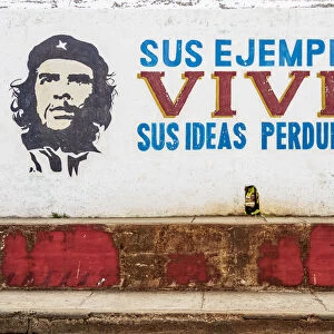 Mural Painting with Che Guevara, Antonio Maceo Street, Baracoa, Guantanamo Province, Cuba