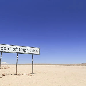 Namibia, Namib Desert, Tropic of Capricon mark