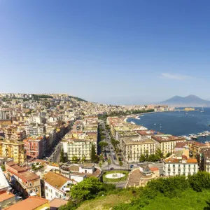 Naples, Italy. View of the city from Posillipo