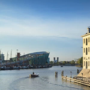 National Maritime Museum and NEMO Science Centre in Oosterdok, Amsterdam, Netherlands