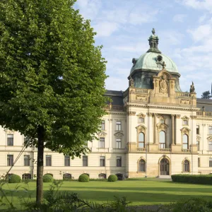 The neo-baroque building of the Straka Academy, seat of the Government of the Czech