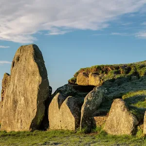 Neolithic West Kennet Long Barrow Frosty Morning Print Neolithic West Kennet Long Barrow Frosty Morning Print