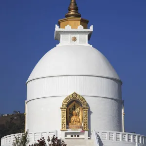 Nepal, Pokhara, World Peace Pagoda