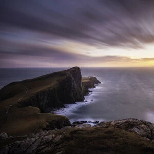 Nesit Point at Sunset, Duirnish Peninsula, Isle of Skye, Scotland, UK