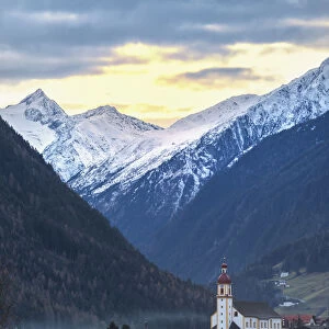 Neustift in Stubai valley. Europe, Austria, Stubai valley, Stubaital, Tyrol, Neustift