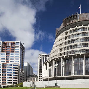 New Zealand, North Island, Wellington, The Beehive, Executive Wing of the NZ Parliament