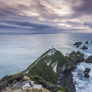 New Zealand, South Island, Southland, The Catlins, Nugget Point, Nuggett Point LIghthouse