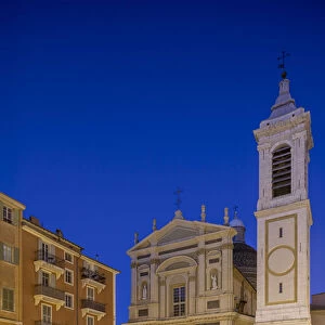 Nice Cathedral and Bell Tower, Place Rossetti, Nice, South of France