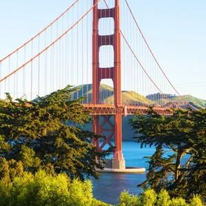 North America, USA, America, California, San Francisco, Golden Gate bridge from the