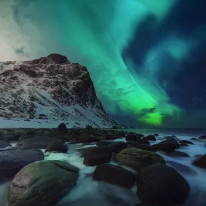 Northern Lights Print: Lofoten, Norway Northern Lights Print: Lofoten, Norway