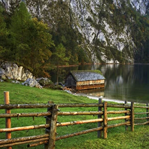 Obersee. near Konigsee, Berchtesgaden National Park, Germany