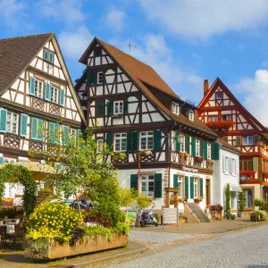 Oberturm Tower in Gengenbachs picturesque Altstad (Old Town), Gengenbach, Kinzigtal Valley