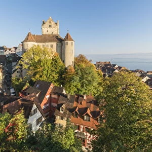 Old Castle from an elevetad point of view. Meersburg, Baden-Wurttemberg, Germany