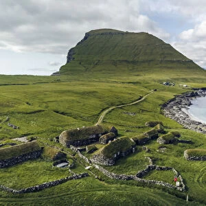 The old farm of Koltur. Faroe Islands