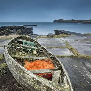 Old fishing boat, Isle of Skye, Scotland, UK