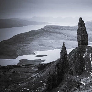 The Old Man of Storr in winter, Isle of Skye, Scotland