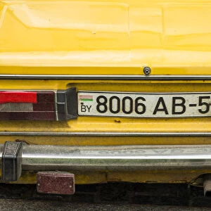 Old soviet made car, Minsk, Belarus