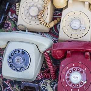 Old telephones, Goreme, Cappadocia, Nevsehir Province, Central Anatolia, Turkey