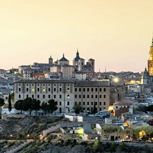 The Old Town of Toledo in the evening. The Catedral Primada (Primate Cathedral of