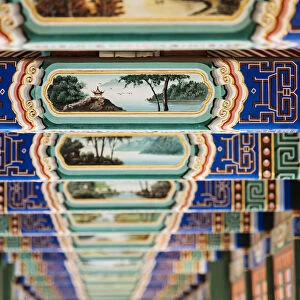Detail of ornate roof, Forbidden City, Beijing, China