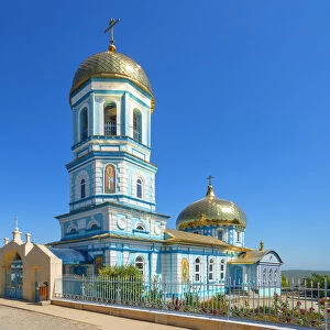 Orthodox church of Sarichioi at the Lake Lacul Razim near Tulcea, Dobrudscha, Romania