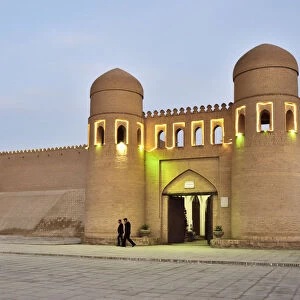 Ota Darvoza, the western gate to the old town of Khiva. A UNESCO World Heritage Site