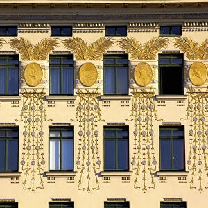 Otto Wagners Art Nouveau Apartments, Vienna, Austria, Central Europe