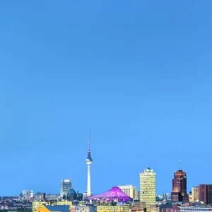 Overview towards Potsdamer Platz and TV tower, Berlin, Germay