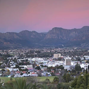 Paarl Valley at sunset, Paarl, Western Cape, South Africa