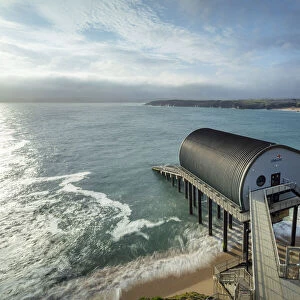 Padstow Lifeboat Station, Mother Ivys Bay, Cornwall, England, UK