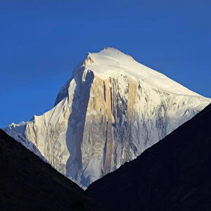 Pakistan, Gilgit-Baltistan, Hunza Valley, Karimabad. Golden Peak, also known as Spantik