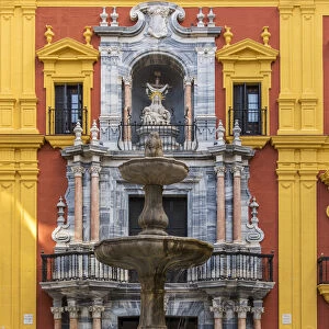 Palacio Episcopal or Episcopal Palace, Plaza del Obispo, Malaga, Andalusia, Spain